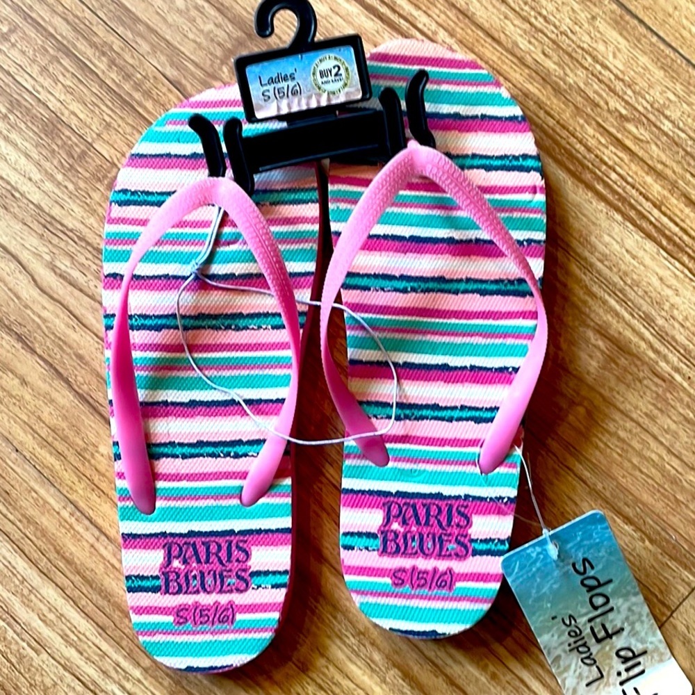 Paris Blues flip flops